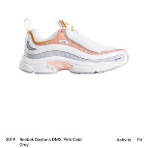 Women’s Reebok Dayton DMX Pink Cold Grey Sneakers Size 5 Girls